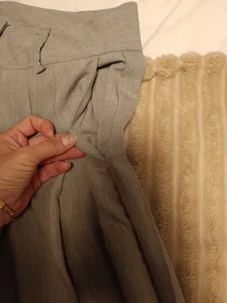 Pantalón vestir gris elegante Talla L