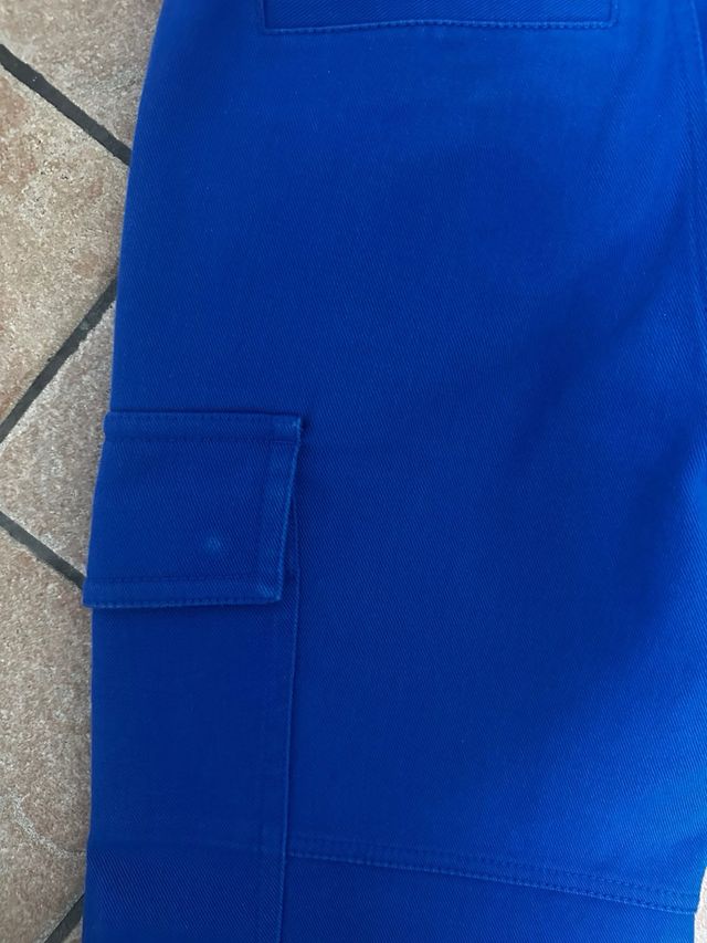 Versace Blue Cargo Trousers