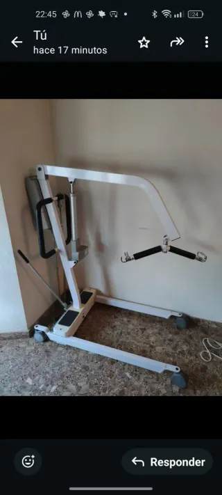 Grua para personas mayores