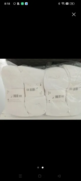 Docena Calcetines Nike Talla 40-45 Blancos