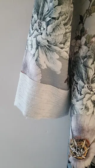 Vestido RTA estampado floral gris Marengo