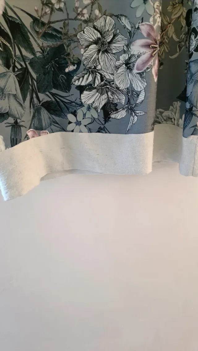 Vestido RTA estampado floral gris Marengo