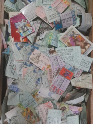 Lotería Nacional Décimos Antiguos