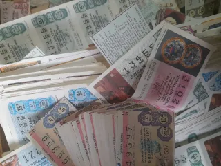 Lotería Nacional Décimos Antiguos