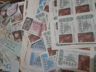 Lotería Nacional Décimos Antiguos