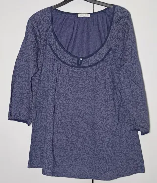 Blusa Cromaid azul estampada