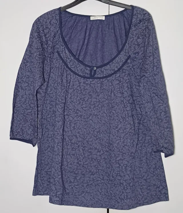 Blusa Cromaid azul estampada