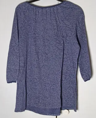 Blusa Cromaid azul estampada