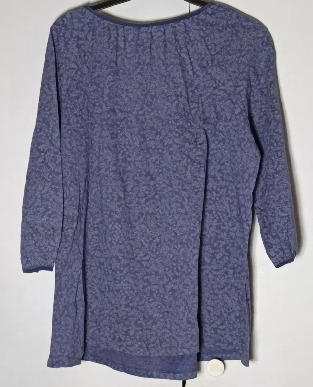 Blusa Cromaid azul estampada