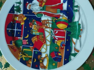 Piatto Natale Tognana cm 32 Porcellana Nuovo