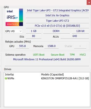 Mini Pc i5-11357G 16Gb 512 Wifi Bt W11Pro