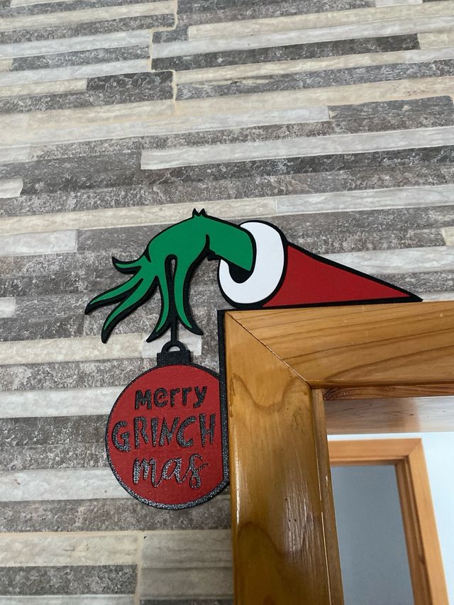 Decorazione Grinch per porta/finestra