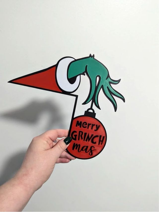 Decorazione Grinch per porta/finestra