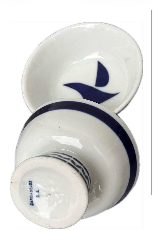 Juego 6 tazas Sargadelos azul y blanco