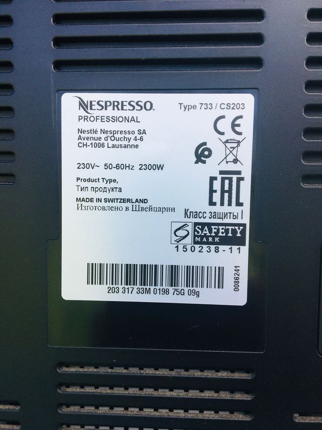 Cafetera Nespresso Gemini Doble