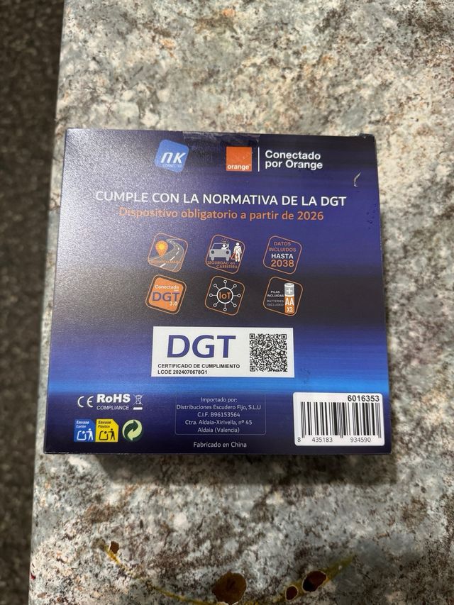 Baliza Emergencia V16 DGT Conectada Orange