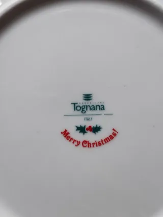 Piatto Natale Tognana cm 19 Nuovo