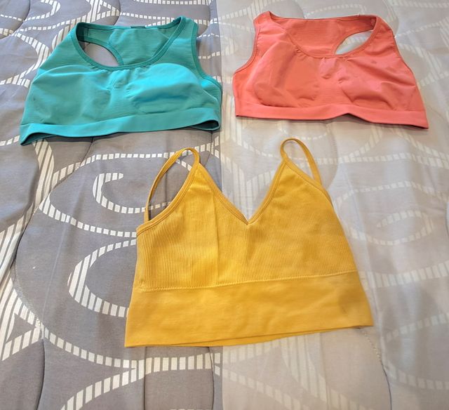 3 Tops Deportivos Talla Única