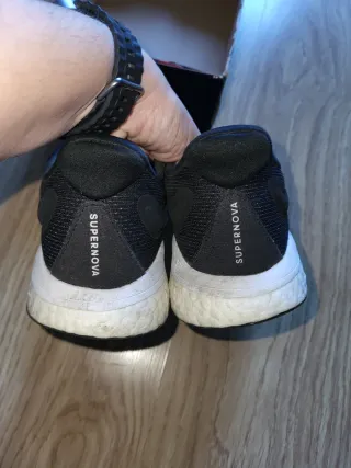 Zapatillas Adidas Talla 39 Negras y Blancas