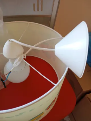 Lámpara infantil tren multicolor