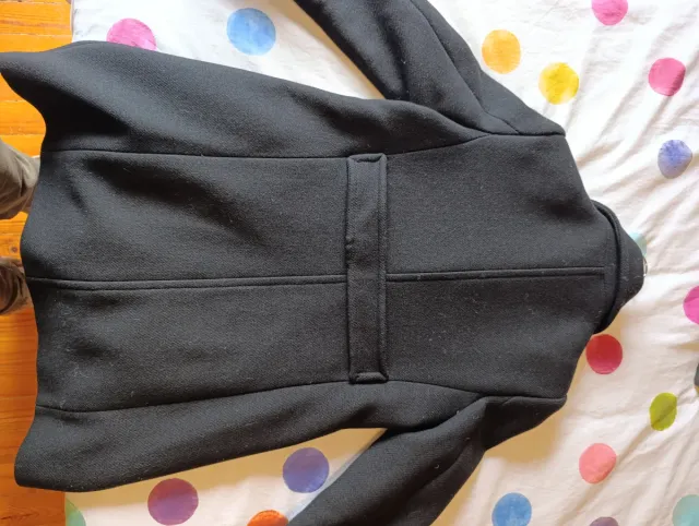 Abrigo paño Zara negro