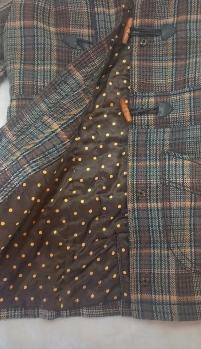 Cazadora cuadros con pelo