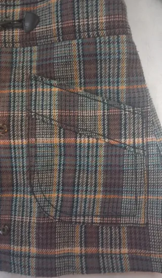 Cazadora cuadros con pelo