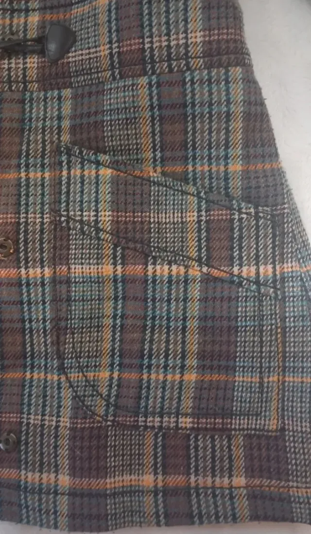 Cazadora cuadros con pelo