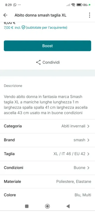 Abito Smash XL fantasia floreale