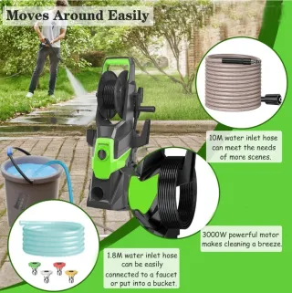 HIDROLIMPIADORA 3000W 150 BARES 450 L/H ACCESORIOS