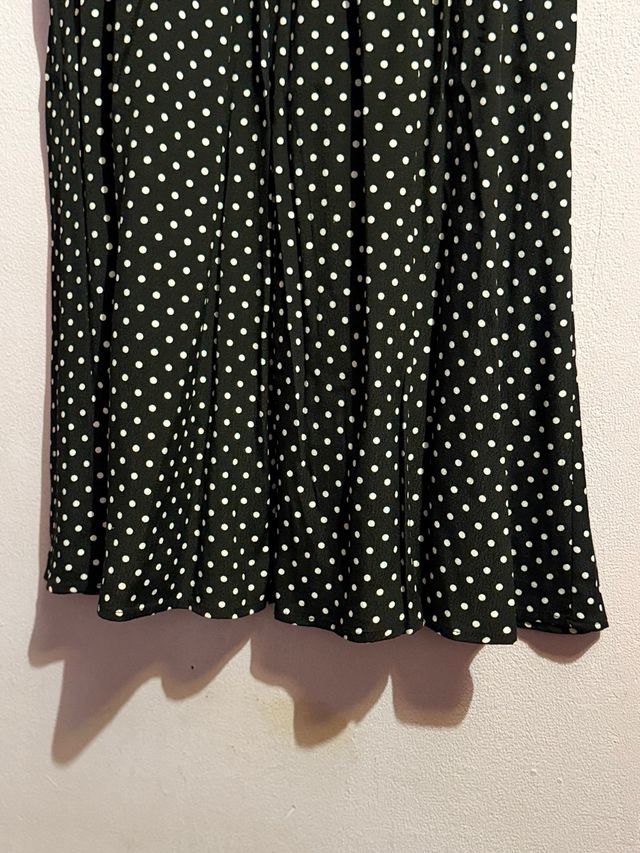 Vestido midi lunares Mango