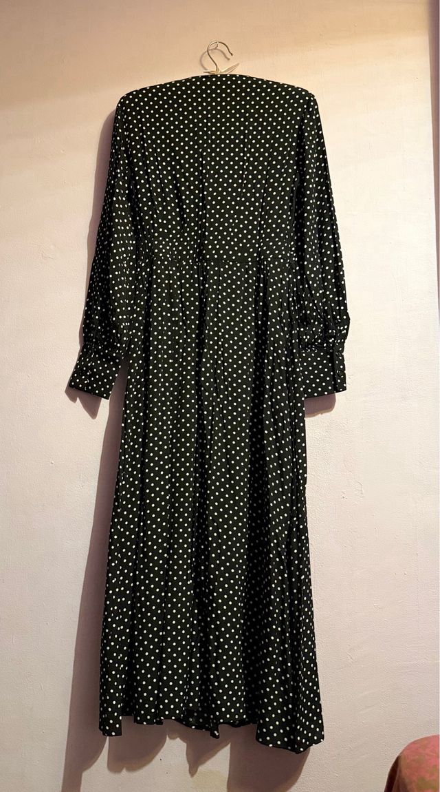 Vestido midi lunares Mango