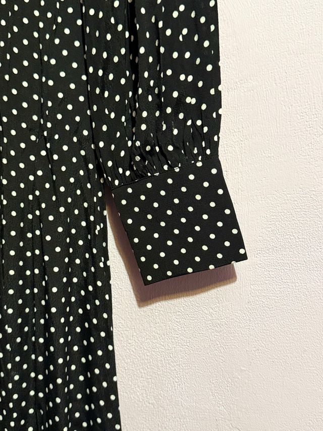 Vestido midi lunares Mango