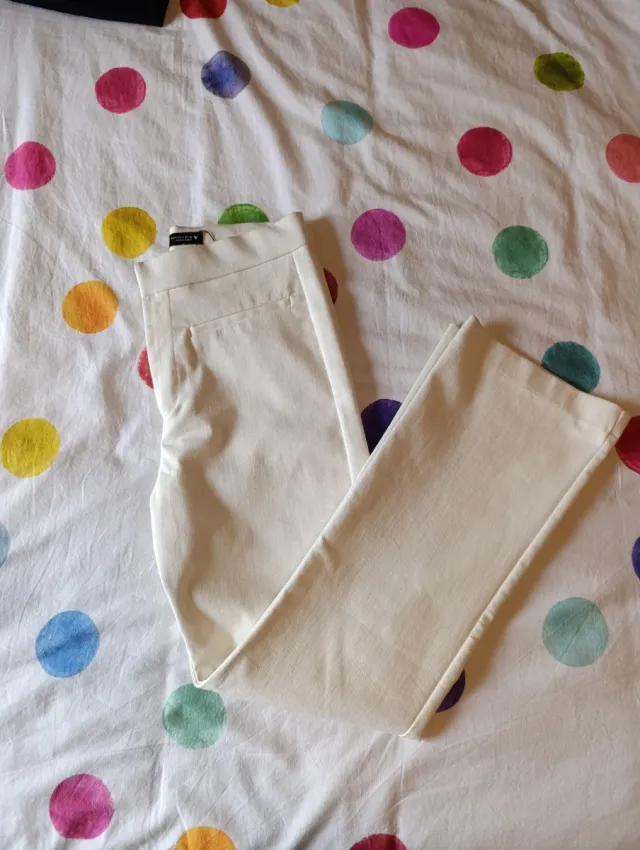 Pareja de pantalones Zara blanco y negro