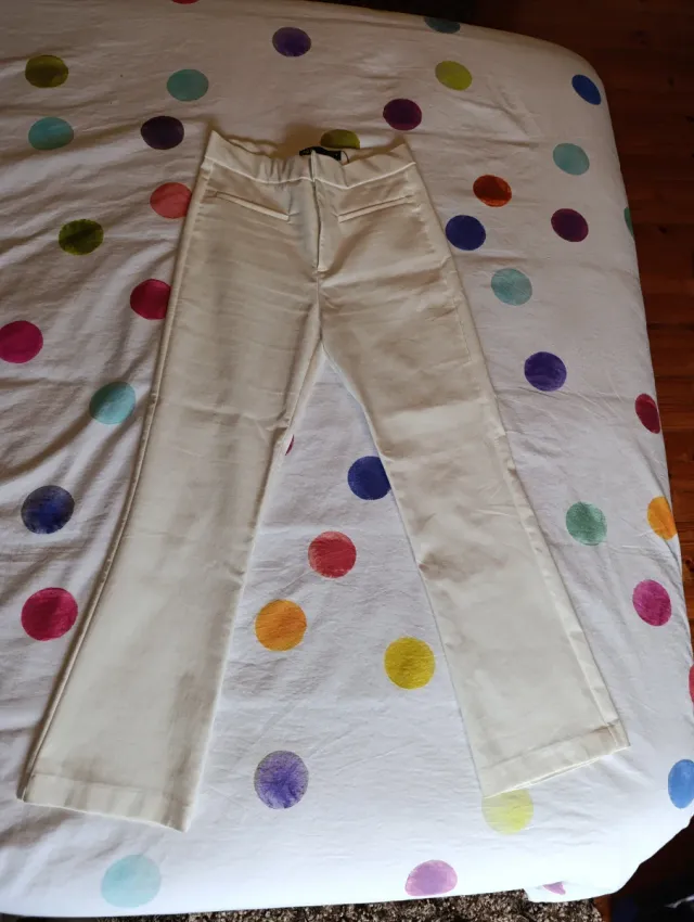 Pareja de pantalones Zara blanco y negro