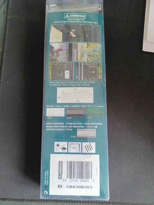 Boca de buzón Inox Arregui