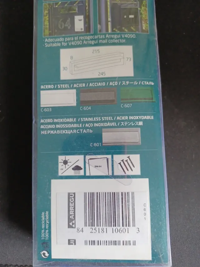 Boca de buzón Inox Arregui