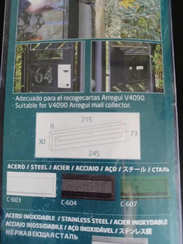 Boca de buzón Inox Arregui