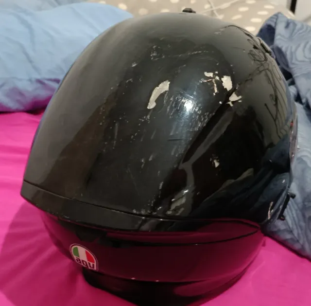 Casco Moto Negro AGV
