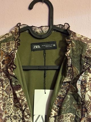 Vestido estampado Zara