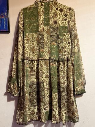 Vestido estampado Zara