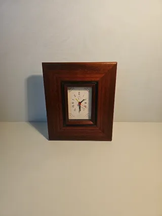 Orologio da tavolo legno massello classico sveglia