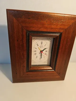 Orologio da tavolo legno massello classico sveglia