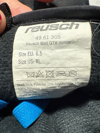 Guantes de esquí Reusch Junior GORE-TEX.  talla XL