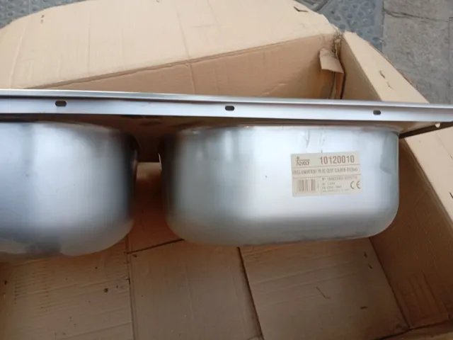 Fregadero Teka 2 senos 80x50