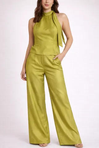 Conjunto Top y Pantalón Verde Pistacho