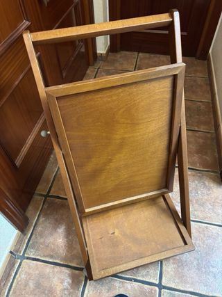 Mesa auxiliar plegable de madera
