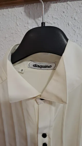 Camisa de vestir blanco roto