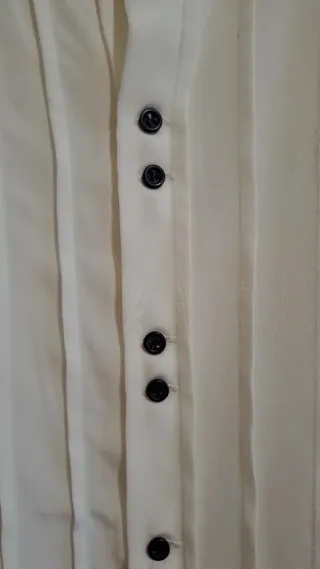 Camisa de vestir blanco roto