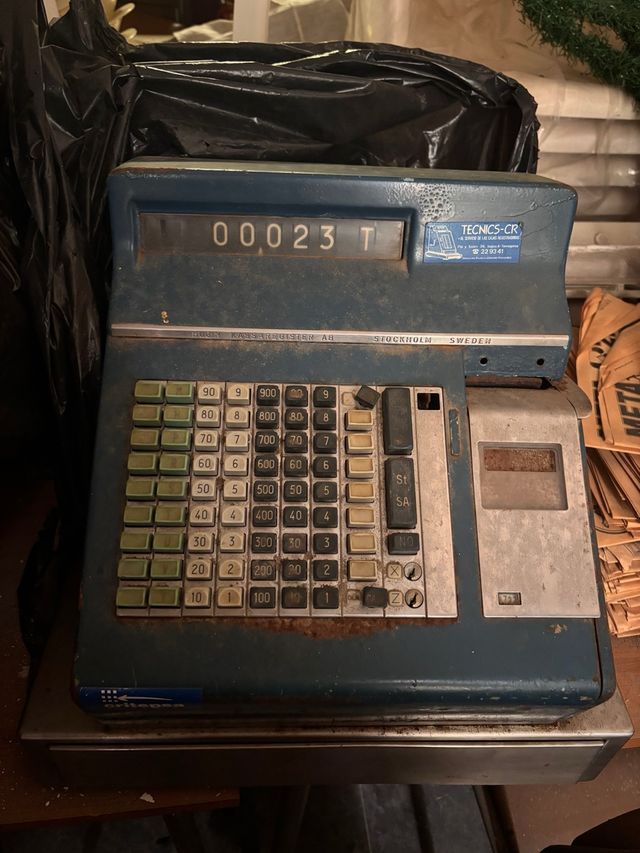 Caja Registradora Antigua HUGIN